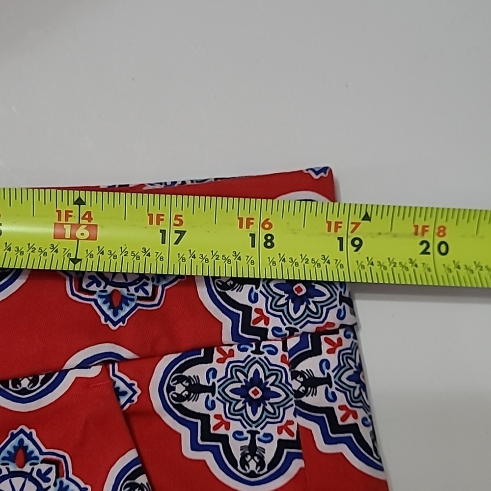 NWOT Crown & Ivy Red Designed Shelby Shorts with Scalloped Hem size 14W - Picture 6 of 9